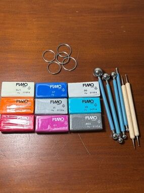 FIMO clay and clay tools